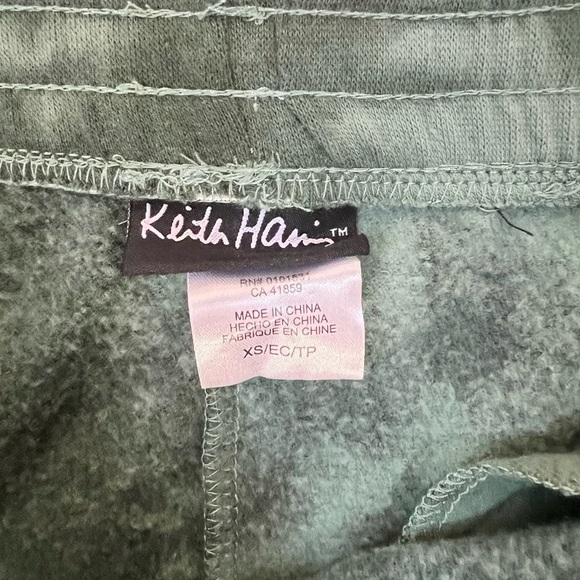 Men's Green Tie-Dye Joggers - Picture 3 of 4